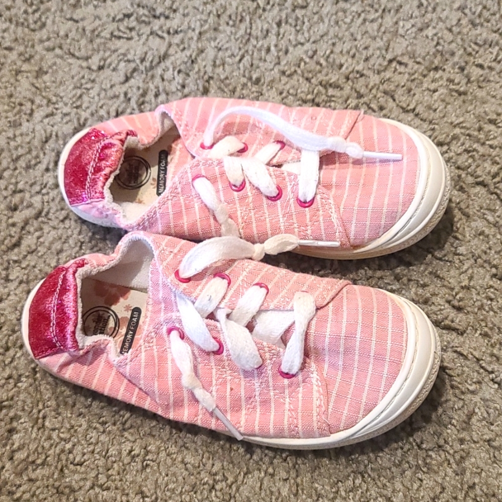 Pink and white size 13 shoes